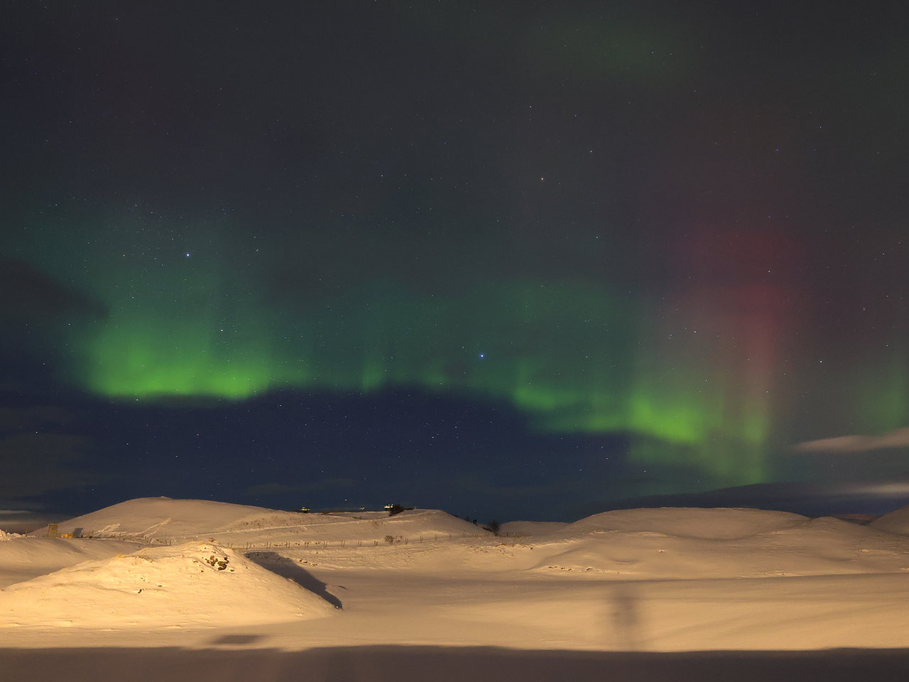 Nordlicht über Myvatn